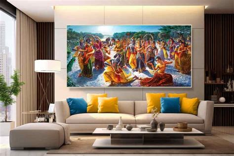 Radha Krishna Raas Leela Painting Rasa Lila Devine Love L