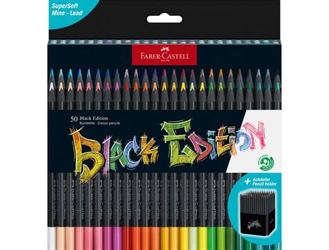 QUIMPERLE BURO SARL | CRAYON COULEUR FABER-CASTELL BLACK EDITION BOIS ...