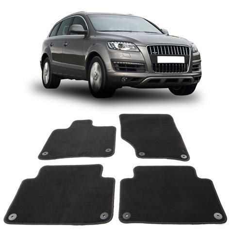 Ikon Motorsports Floor Mats Compatible With 2007-2015 Audi Q7, Black ...