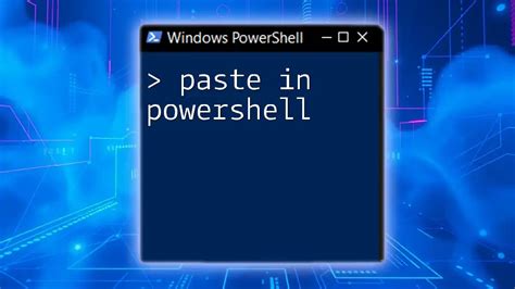 Cannot Paste in PowerShell 的图像结果
