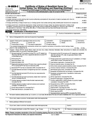 Fillable Online Form W-8BEN-E Fax Email Print - pdfFiller