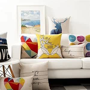 Buy AEROHAVEN Premium Set of 5 Nature Delight Digital Printed Hand ...