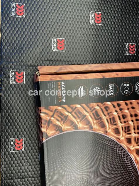 Morel 2.7mm ACUDAMP MAT227.8 Damping- [ 8 Sheets ] red – Car Concepts Shop
