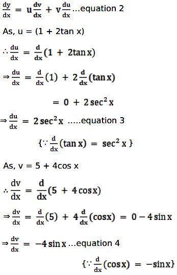 Differentiate the following w.r.t x (5-4cosx)(1-2tanx) - Brainly.in