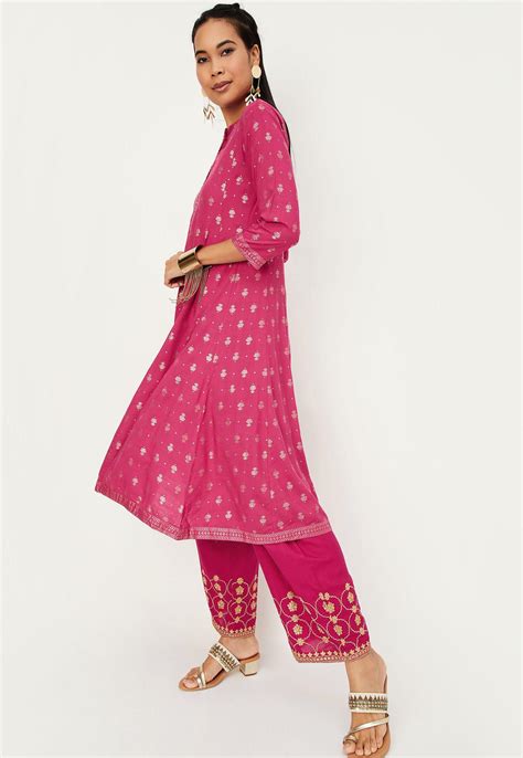 Buy Women Woven Kalidar Kurta Online at just Rs. 1299.0 - 1000012843035 ...