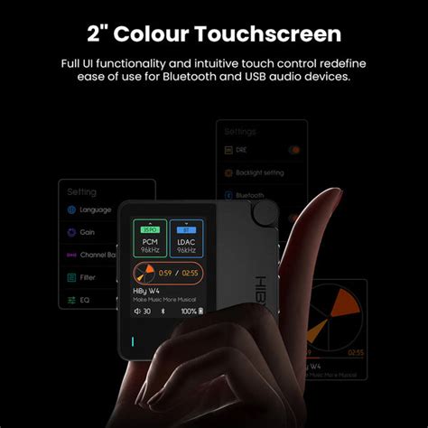 HiBy W4 - Portable HiFi Bluetooth Amplifier | Dual DAC, Bluetooth 5.4 ...