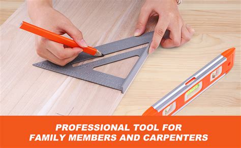 Speed Square Tool Set, Aluminum Alloy Carpenter Square, Woodworking ...