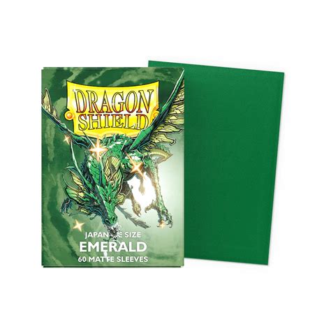 Small Japanese Matte Emerald (60 Sachets) Dragon Shield - Otakura.com