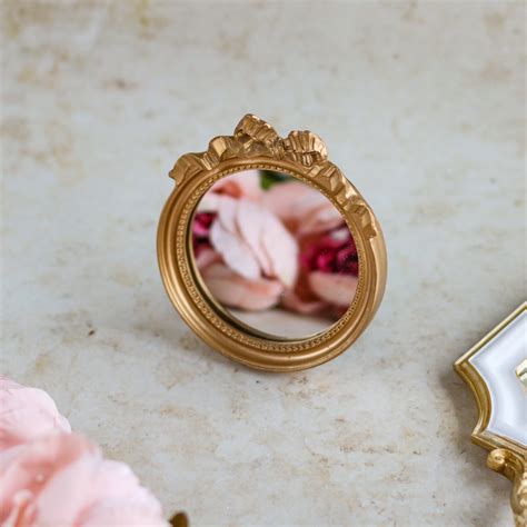 Round Gold Mirror