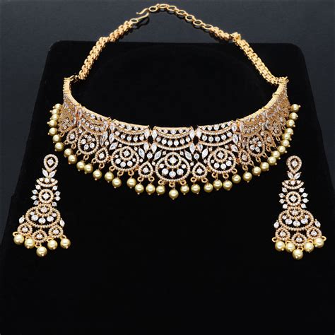 Choker Necklace _ Designer Jewellery Choker Set Online in Hyderabad ...