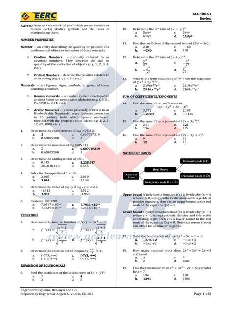 Image result for Math Problems Algebra 1 Notes.pdf