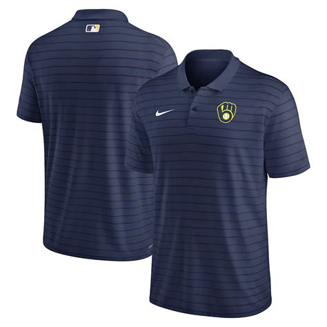Nike Milwaukee Brewers Authentic Collection Victory Striped Performance ...