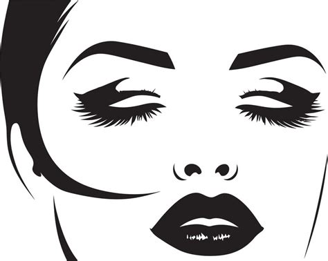 Makeup in digital brushstrokes vector art | Premium AI-generated vector