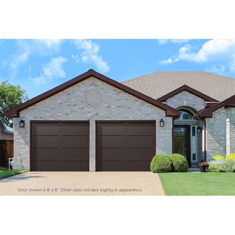 Wayne Dalton Classic Steel Model 9405 8-ft x 8-ft 10 R-Value Insulated ...