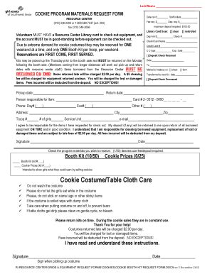 Fillable Online COOKIE PROGRAM MATERIALS REQUEST FORM - girlscouts-swtx ...