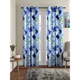 Buy Home Sizzler 2 Piece Garden Panel Eyelet Polyester Door Curtains ...
