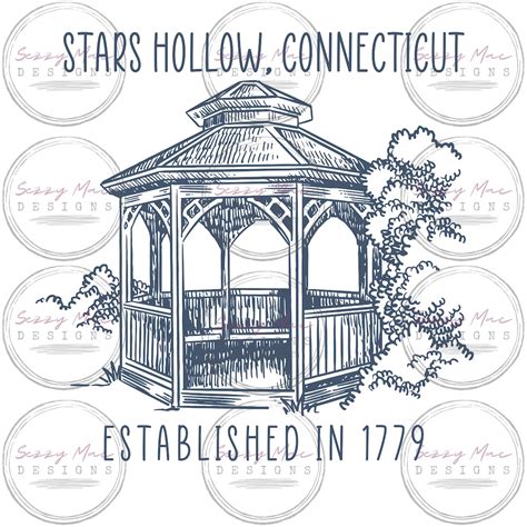 Stars Hollow CT Connecticut Small Town 1779 Digital Printable Print Mug ...