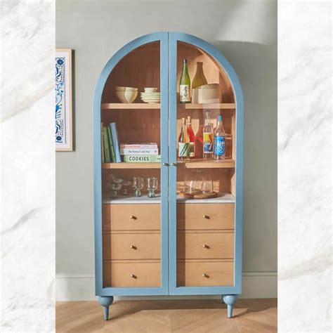 Fern Storage Cabinet Blue – Luxury Handicrafts