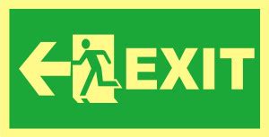 madhusigns Left Side Exit Emergency Sign Price in India - Buy ...
