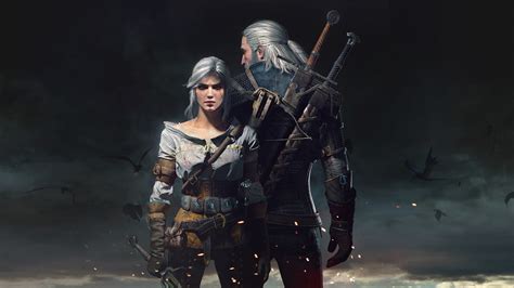 Geralt & Ciri: The Witcher 3 HD Wallpaper