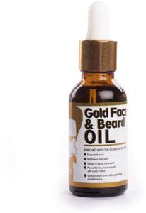 Qraa Gold Face & Beard Oil (Enriched With The Power Of 24K Gold) (Pack ...