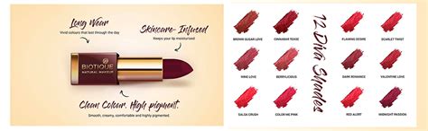 Buy Biotique Natural Makeup Diva Pout Matte Lipstick, Cinnabar Tease ...