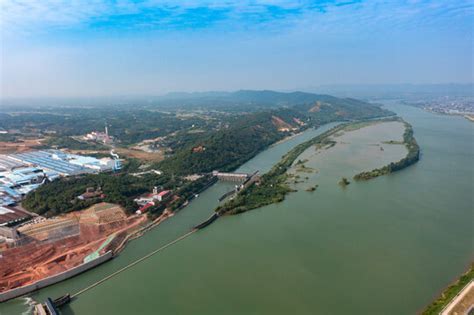 航拍湖南常德澧县澧水风光,溪流河流,自然风景,摄影素材,汇图网www.huitu.com