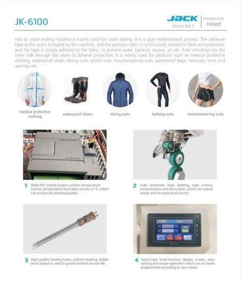 Jack JK 6100 Hot Air Seam Sealing Machine