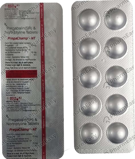 Buy Pregachamp Nt Strip Of 10 Tablets Online at Flat 15% OFF | PharmEasy