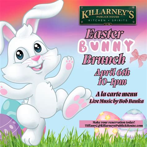 The Bunny is coming to Killarney’s!, 1644 Whitehorse Mercerville Rd ...
