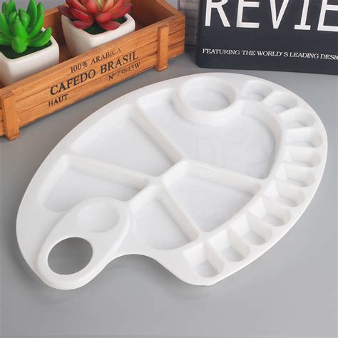 لوحة ألوان بلاستيكية من Rsc ذات 14 فتحة Rsc 14 Hole Plastic Painting Palette