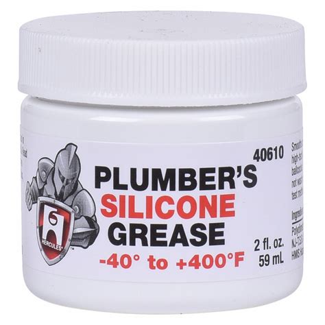 HERCULES, Plumber's Silicone Grease, 2 oz, Anti-Corrosion Grease ...