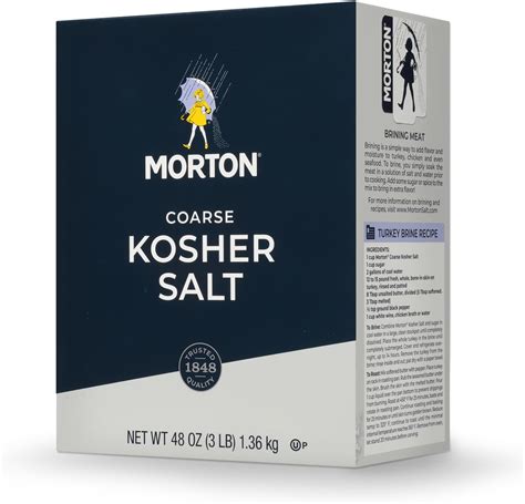 Amazon.com: Morton, Coarse Kosher Salt, Box, Non-Iodized, All-Purpose ...