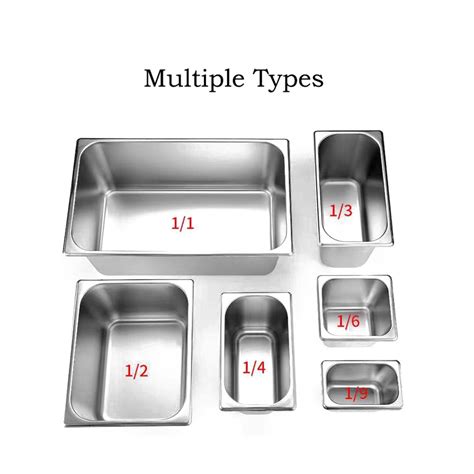 EU Style All Size Stainless Steel Steam Table Pan Gastronorm Container ...