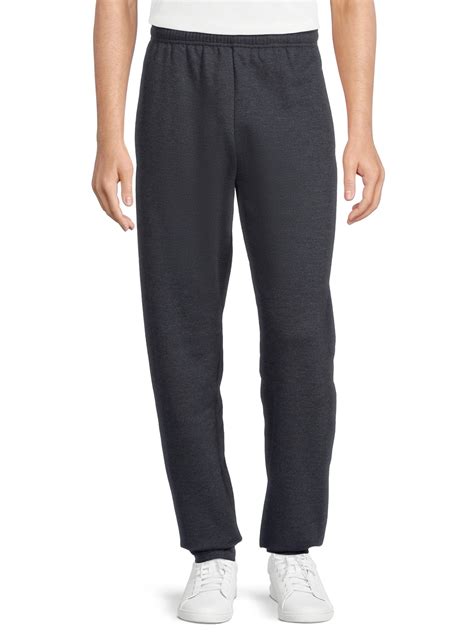 Athletic Works Men's Fleece Elastic Bottom Sweatpants - Walmart.com