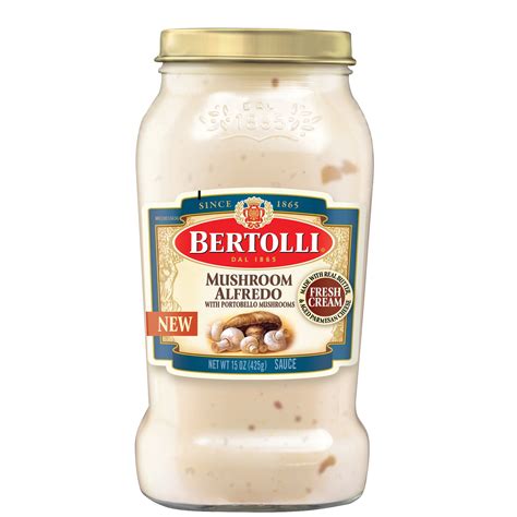 Bertolli Fresh Mushroom Alfredo Sauce with Portobello & Button ...
