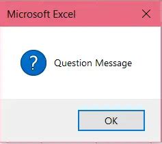 Image result for VBA MsgBox Options