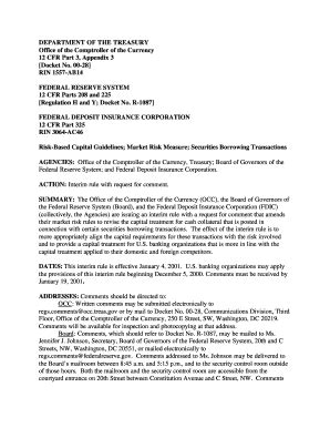 Fillable Online occ 12 CFR Part 3, Appendix 3 - occ Fax Email Print ...