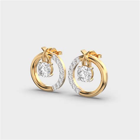 Buy Pretty Modish Vogue Diamond Studs At Jewelbox