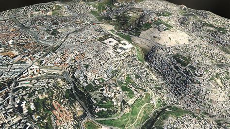 Jerusalem, Israel - 3D Terrain Model - Download Free 3D model by Nate ...