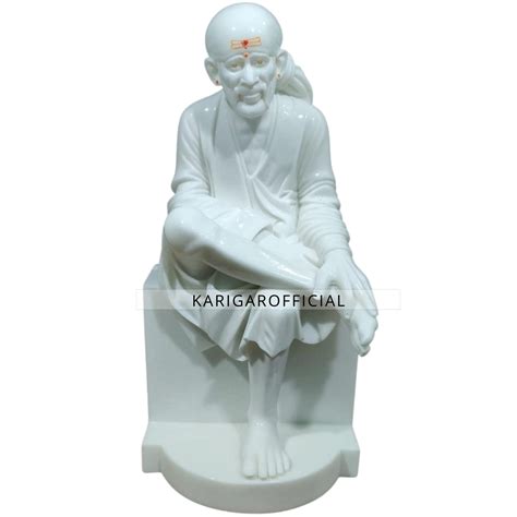 Buy Sai Baba Statue, White Marble Satya Sai Murti Large 36 inches Sai ...
