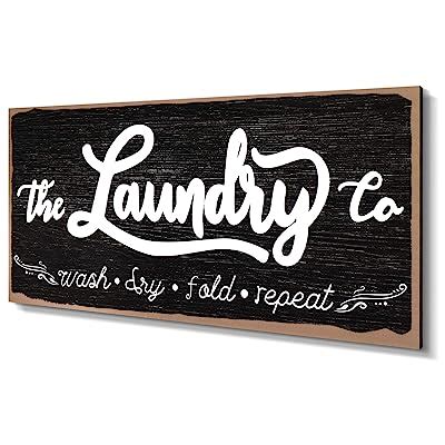 Laundry Room Sign Wooden Rustic Farmhouse Laundry India | Ubuy