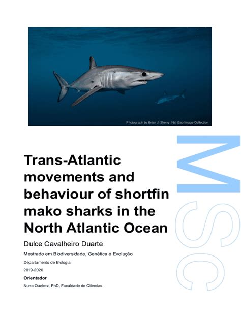 Fillable Online Trans-Atlantic movements and behaviour of shortfin mako ...