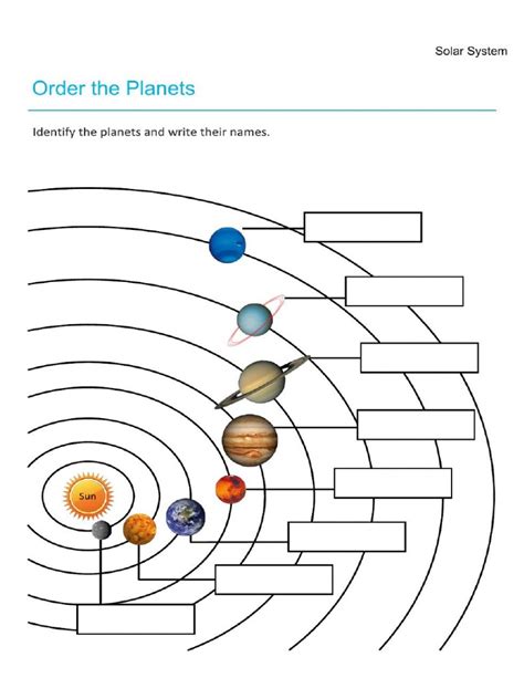 Image result for Worksheet On Solar System