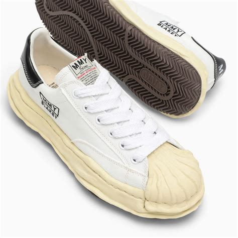 Maison MIHARA YASUHIRO Blakey white denim trainer | TheDoubleF