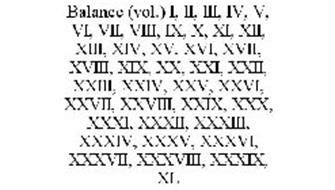 BALANCE (VOL.) I, II, III, IV, V, VI, VII, VIII, IX, X, XI, XII, XIII ...