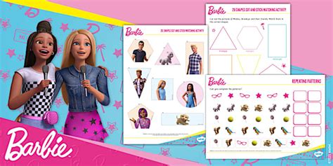 👉 Barbie: Shapes Activity Pack