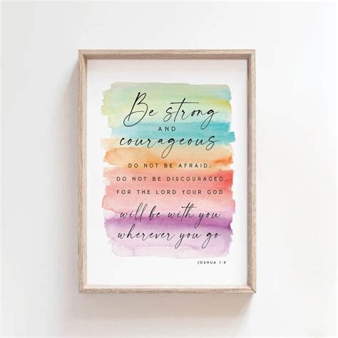 Be strong and courageous – Living Words