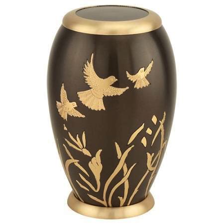Metal Decorative URN Metal Cremation Box Ashen Pewter URN,