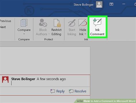 Image result for Word Insert Comment